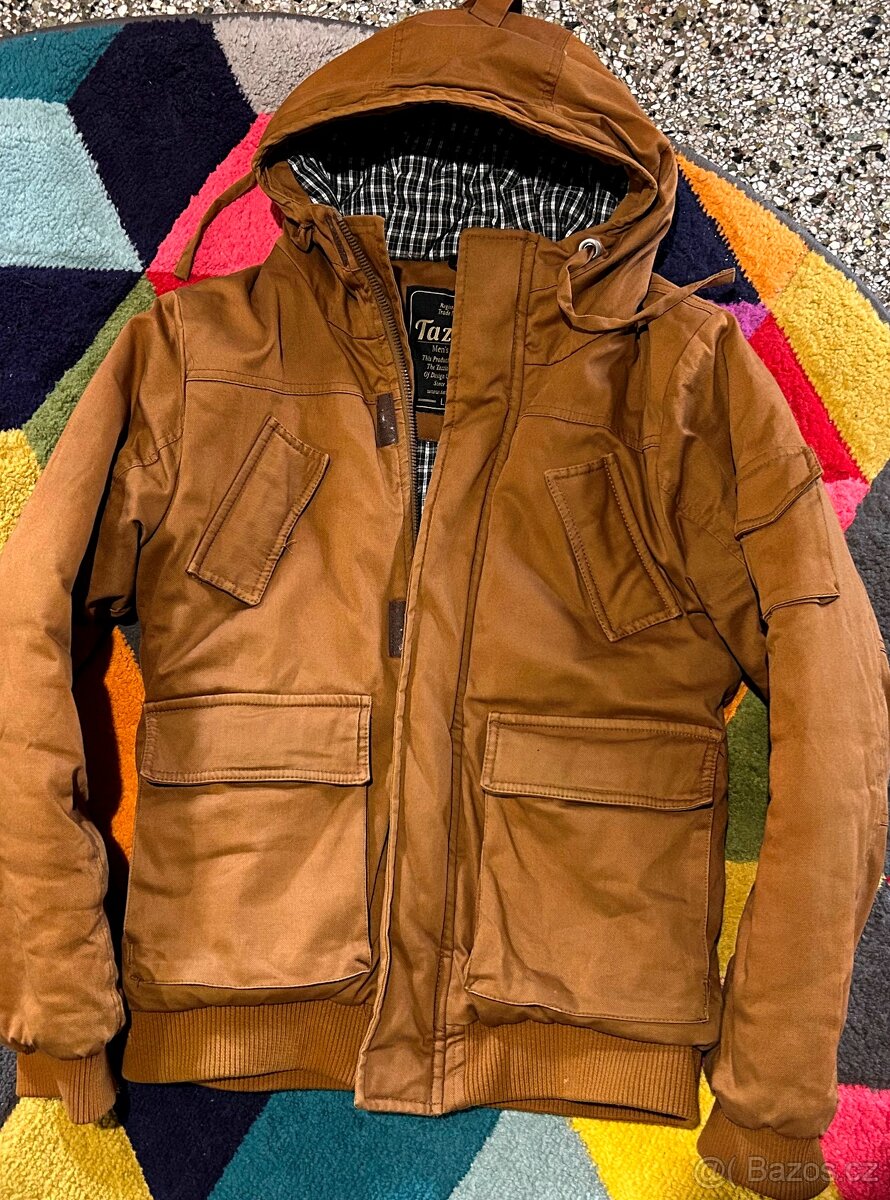 TAZZIO ZIMNÍ PÁNSKÁ CAMEL BUNDA- L