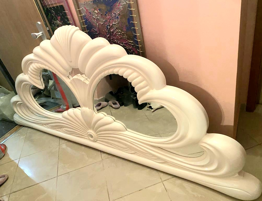 Zrcadlové čelo pro manželskou postel