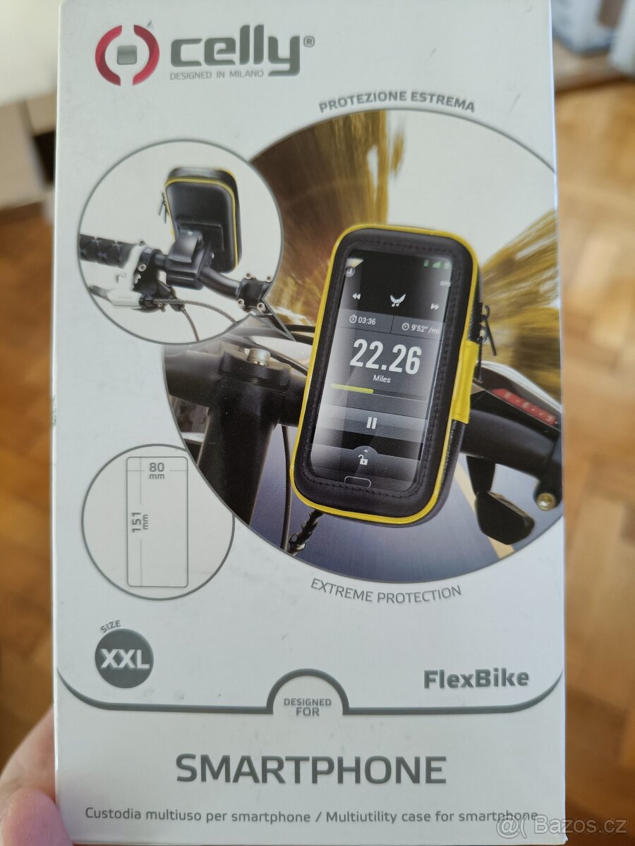 Držák na telefon na kolo/motorku