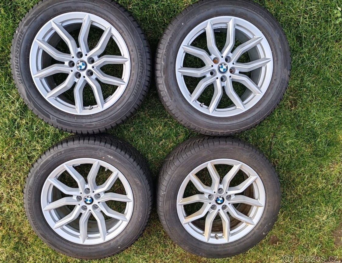 4Moc pěkná zimní sada originálních ALU kol BMW 5X112 19 ...