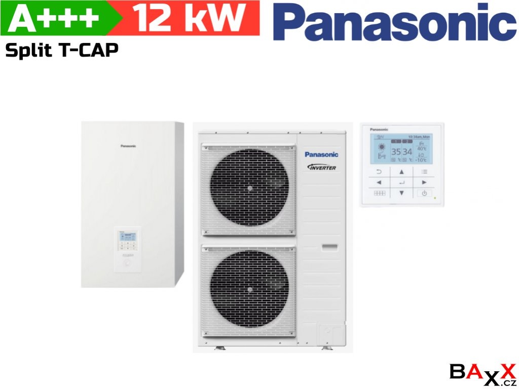 Tepelné čerpadlo Panasonic T-cap 12 kW nové