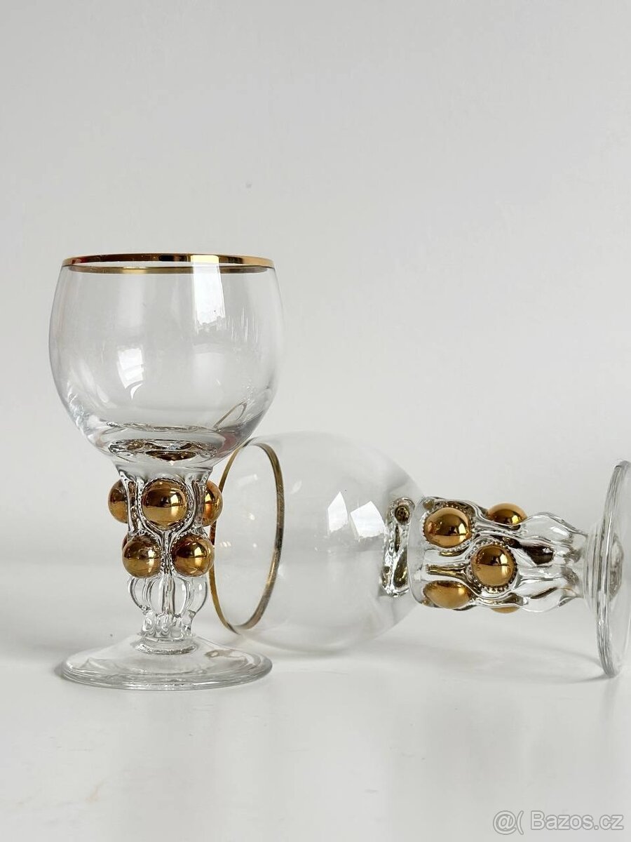 Pár vintage skleniček. Czechoslovakia.