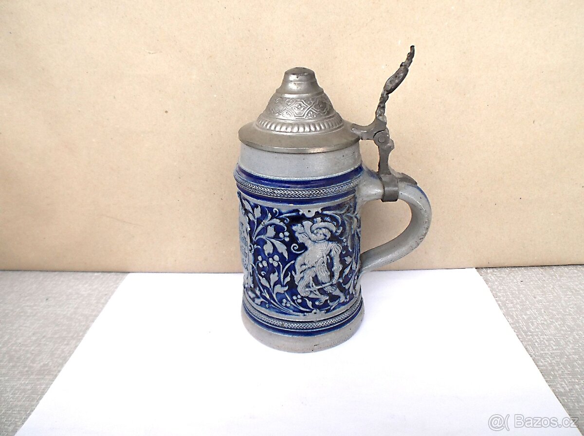 Starož. korbel plastický obraz v-16cm nepoškozený