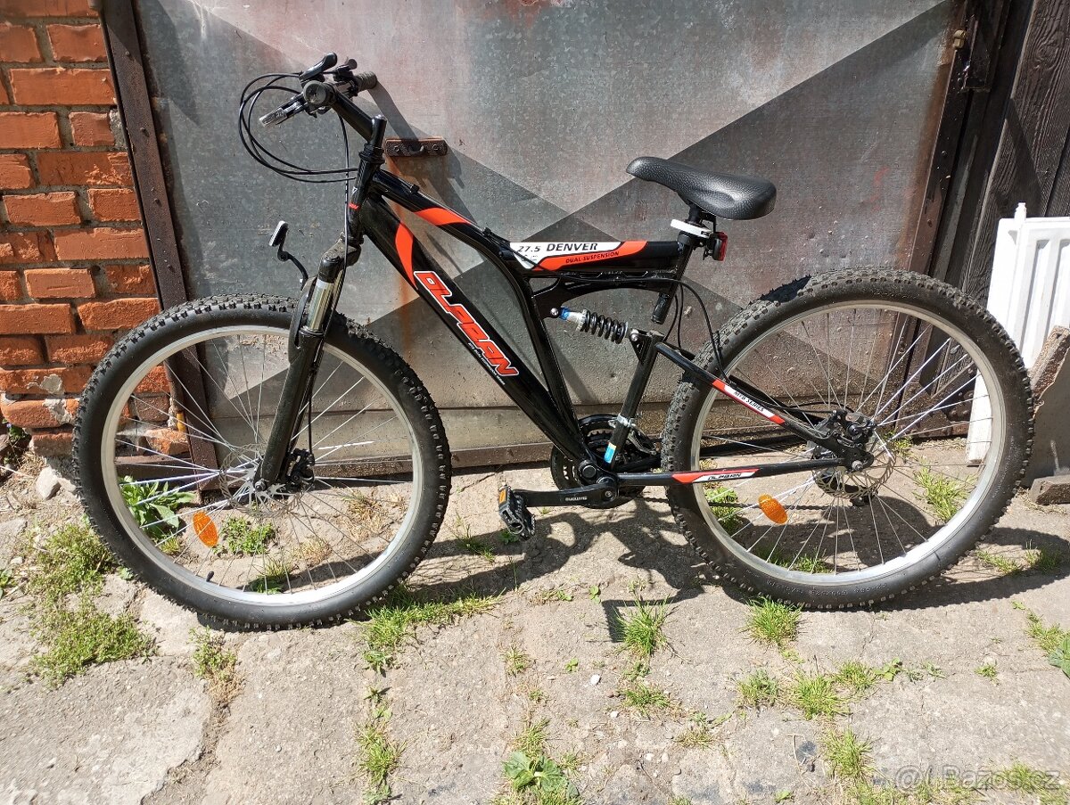 Olpran 27,5" Denver Full Disc Full Suspension černá/červená