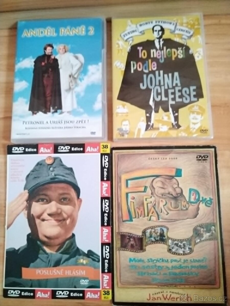 DVD s filmy pohádkami Anděl páně 2, Fimfárum, Švejk