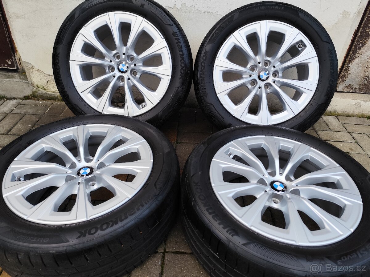ALU 5x112 r17 BMW/VW/AUDI + LETNÍ PNEU - ZÁNOVNÍ SADA