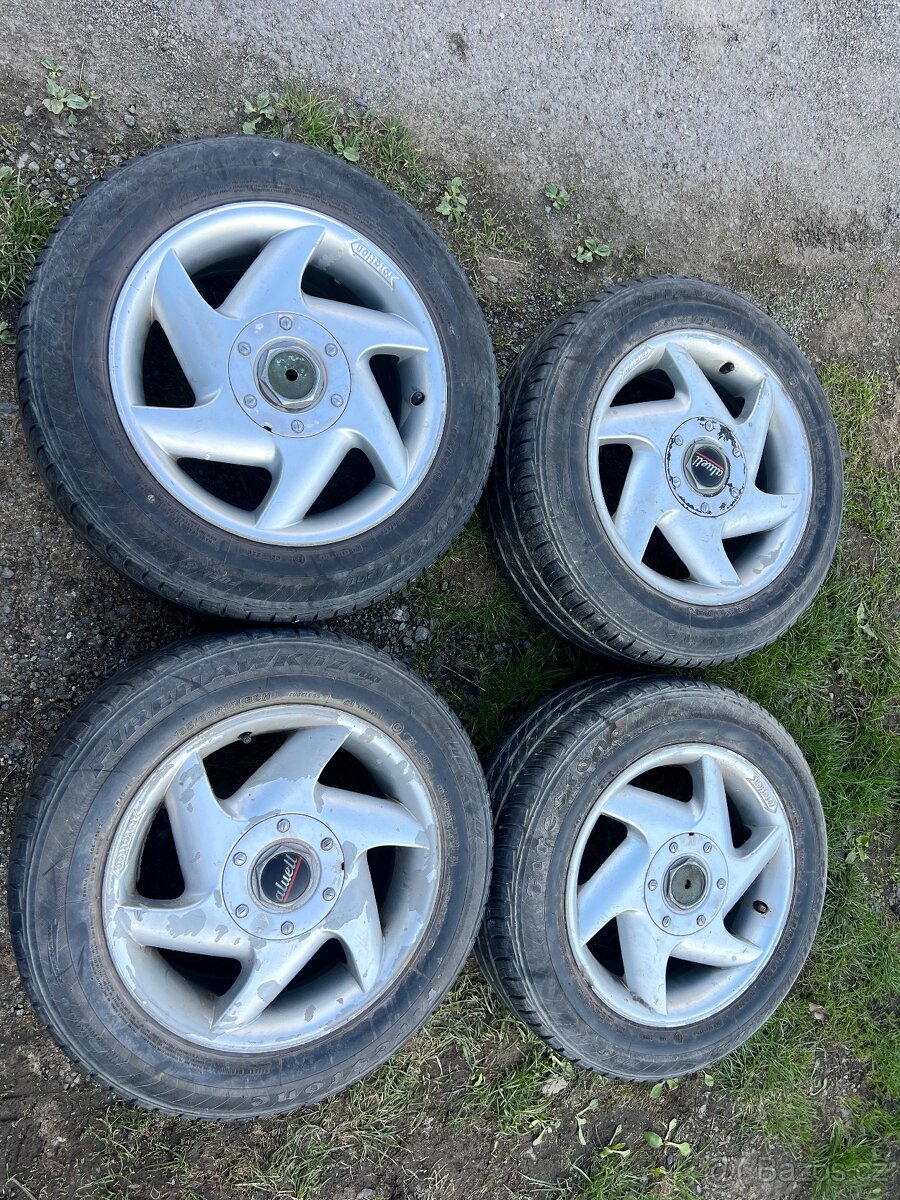 Alu disky 4x100 r15 aluett kompletní sada