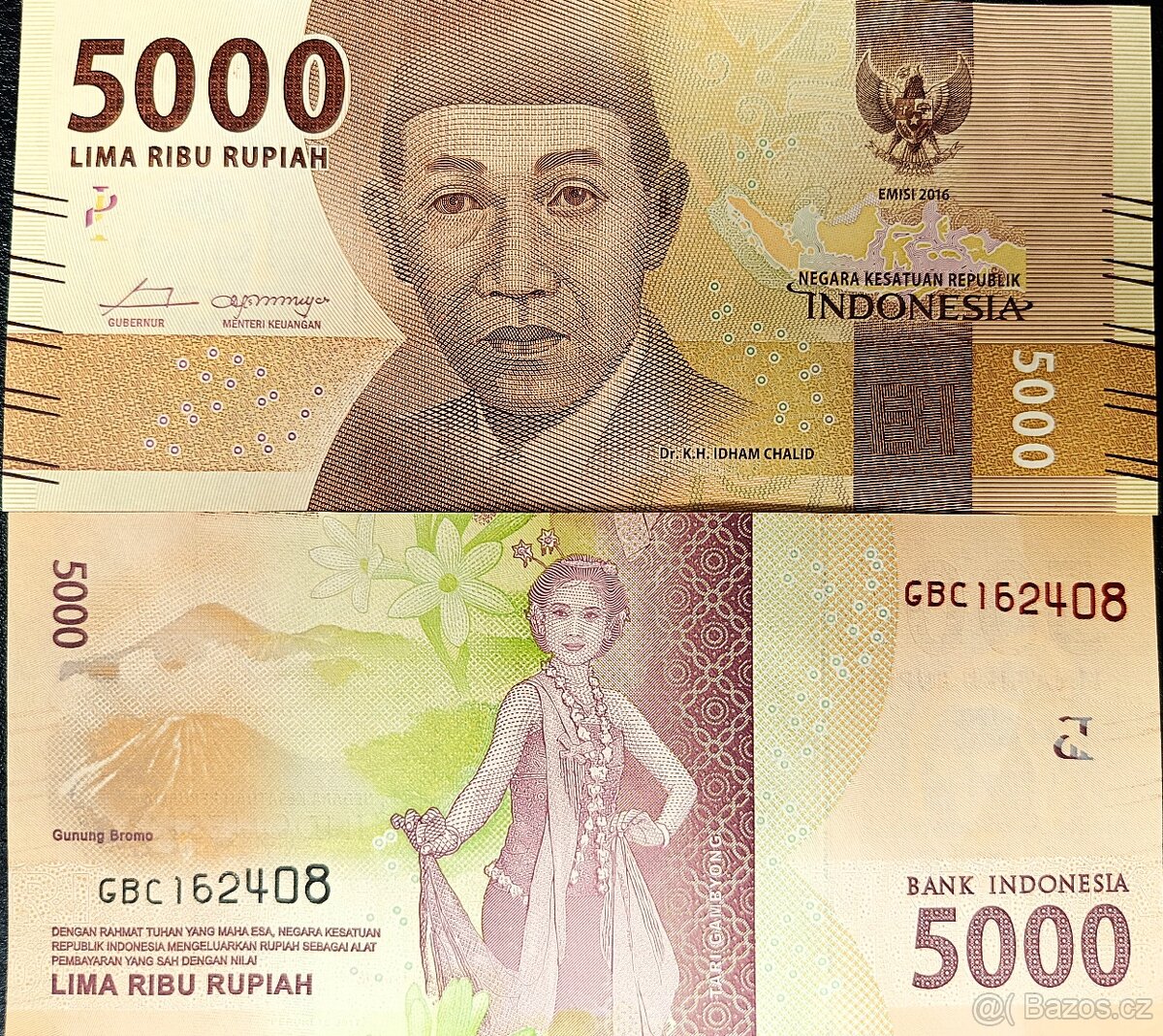 5000 rupií Indonésie 2016 UNC