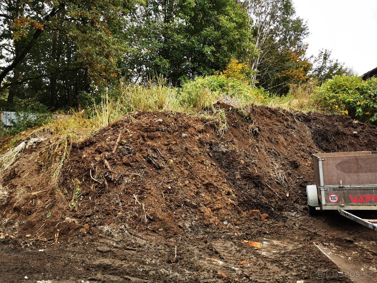 Hlína - zavážka za odvoz - ZDARMA