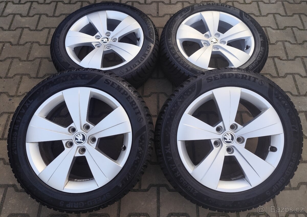 Alu kola originál Škoda Superb III 5x112 R17 Triton