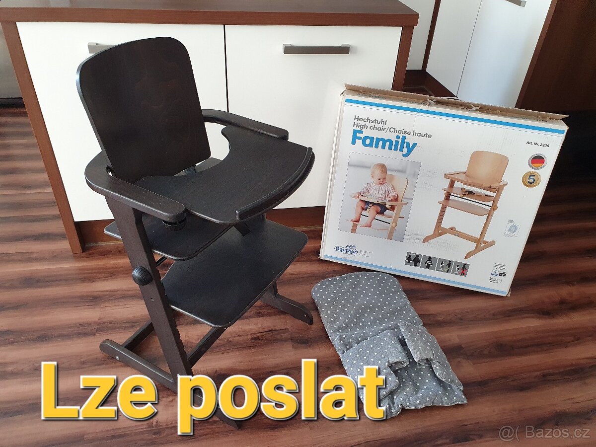 Rostoucí židle dřevěná + výbava