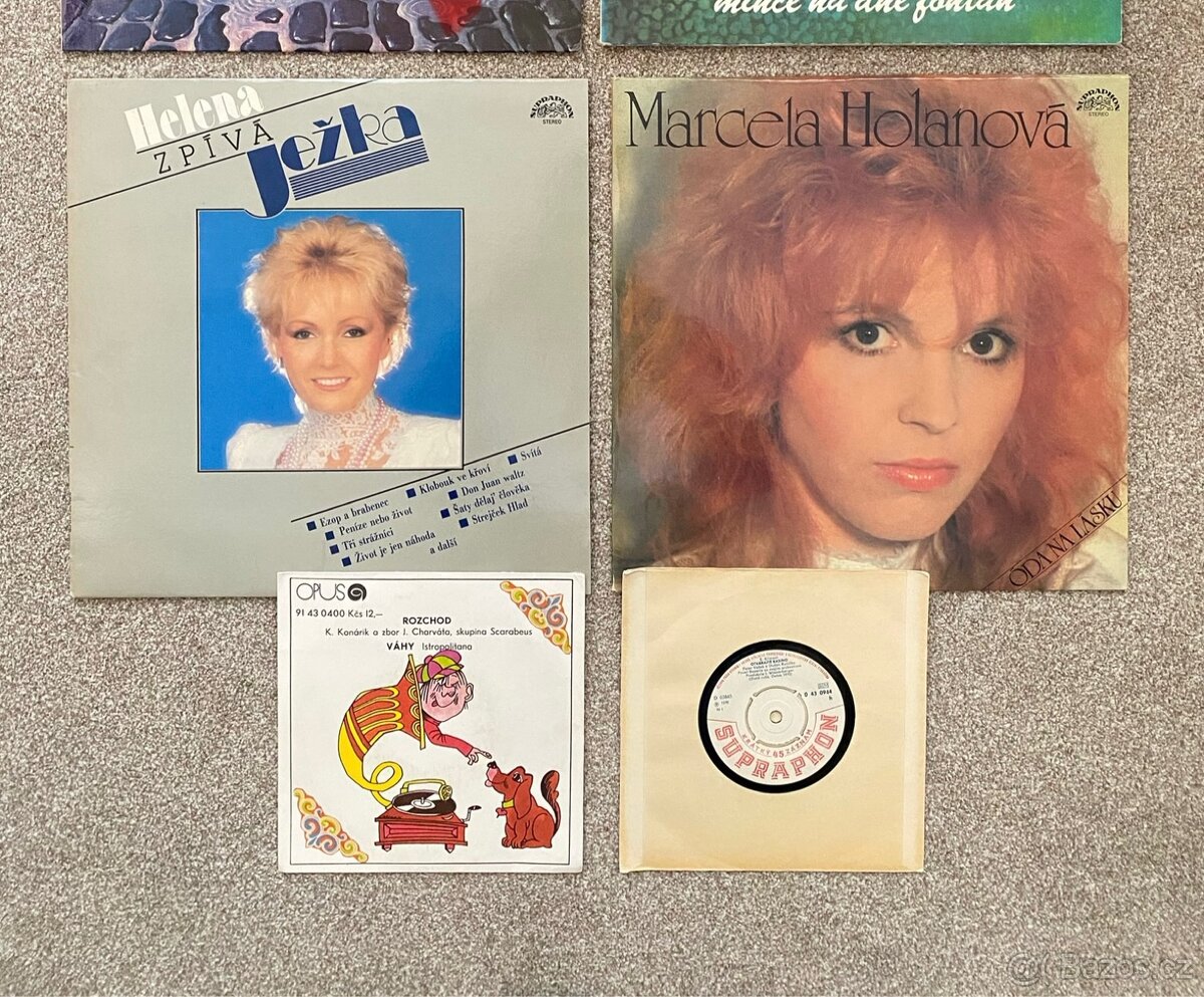 Mix veľkých a malých platní spolu za 170Kč