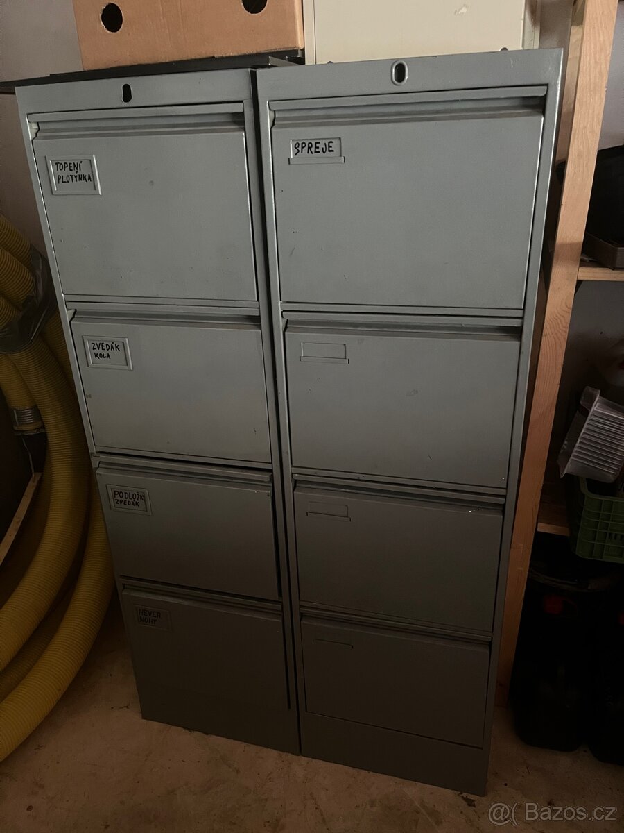 Plechové skříně , boxy, šuplíky