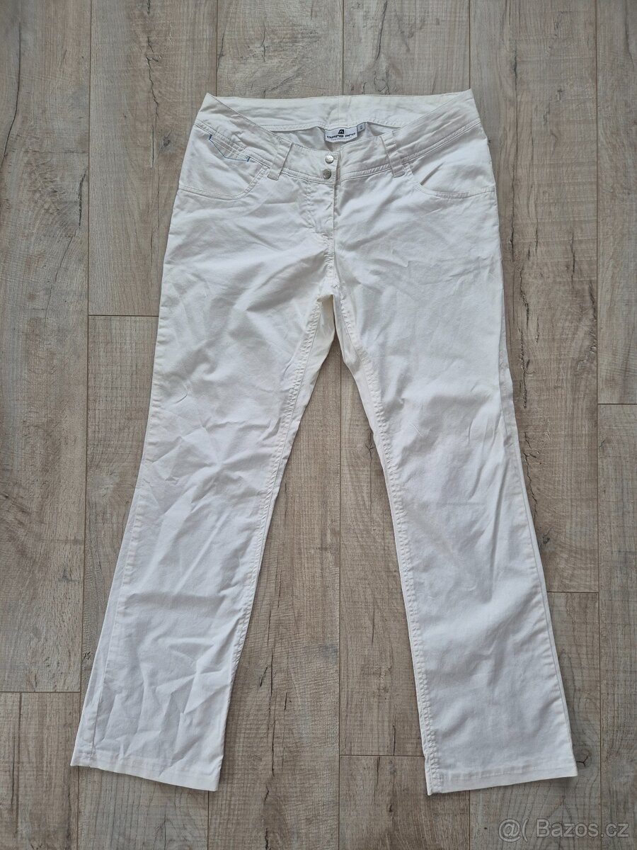 Sportovní bílé kalhoty Alpine Pro nenošené M/40