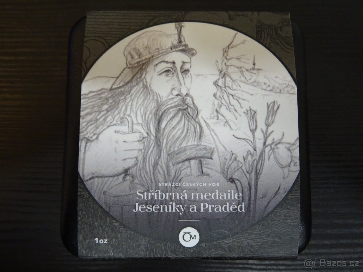 Stříbrná medaile Strážci českých hor - Jeseníky a Praděd