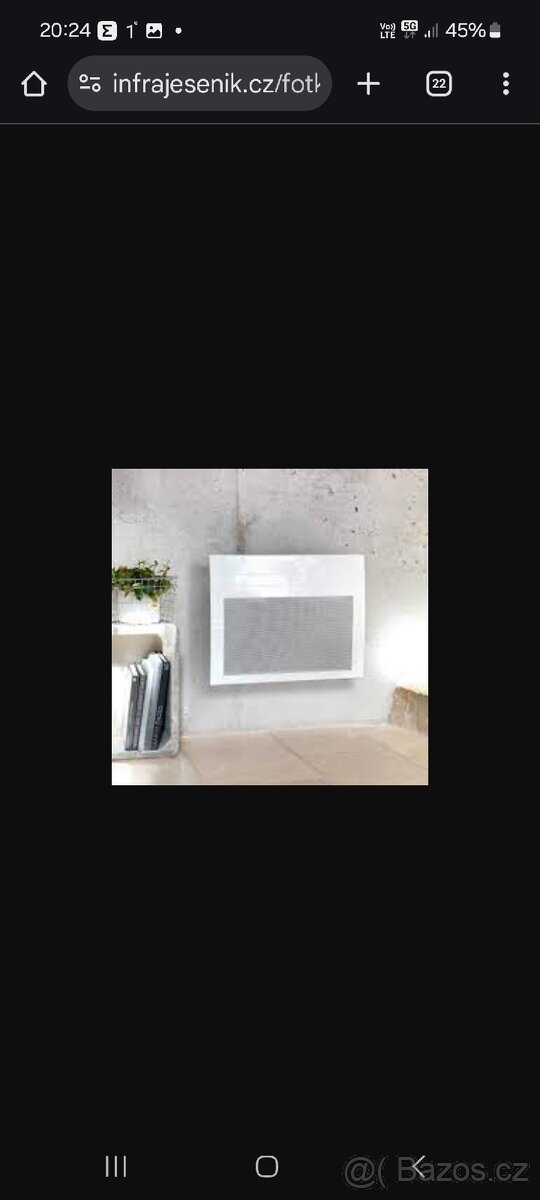 Sálávý nástěnný konvektor Solius