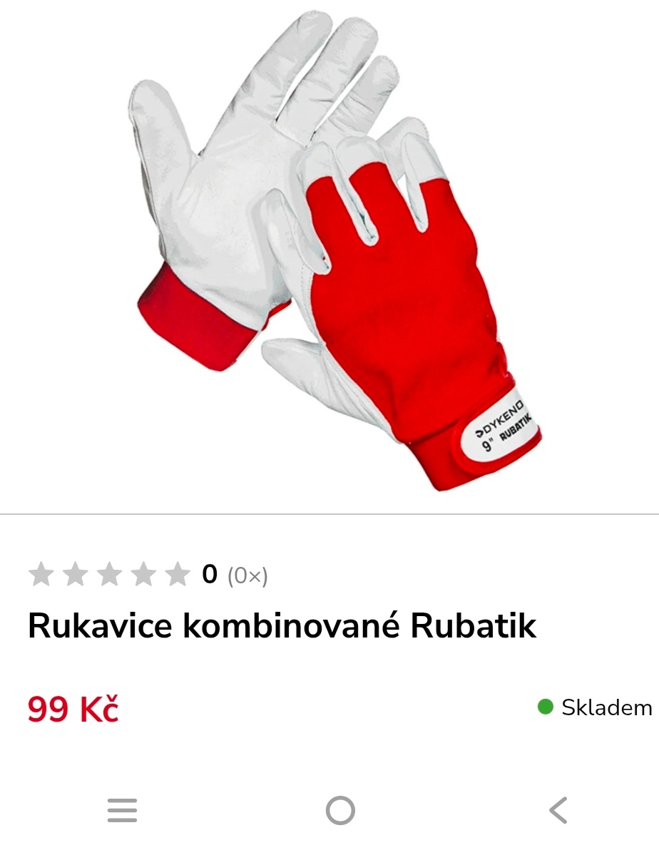 Pracovní rukavice