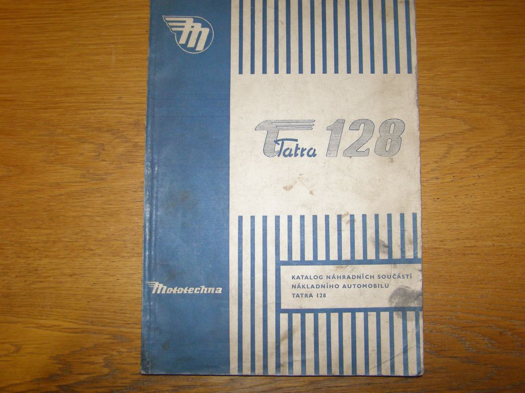 Prodám katalog dílů Tatra 128 z roku 1958.