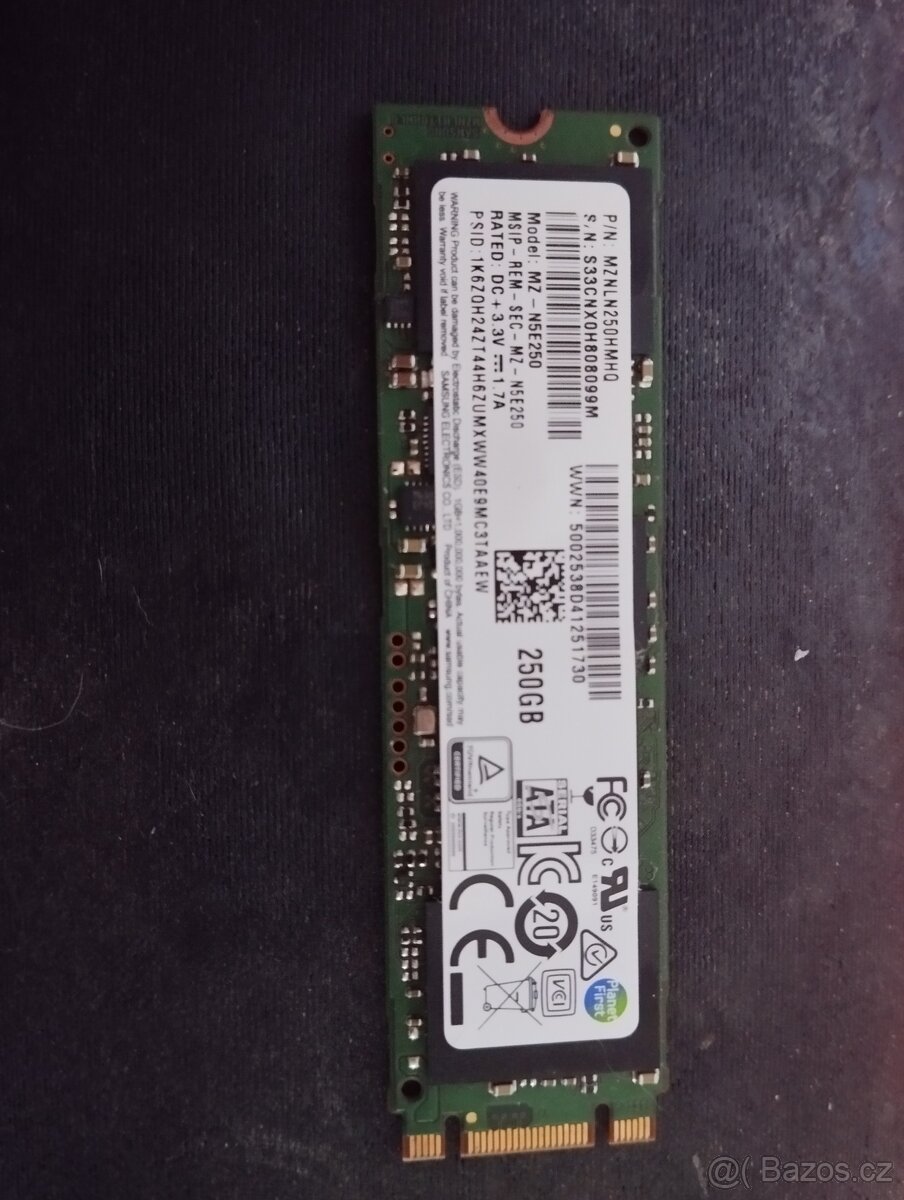 Samsung 850 EVO M.2 250gb SSD