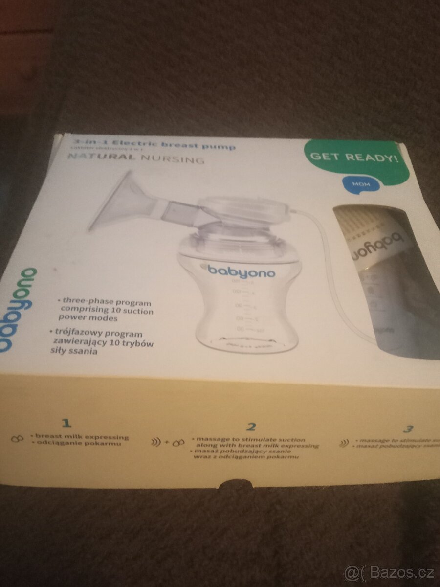 Elektrická odsávačka mateřského mléka Baby Ono