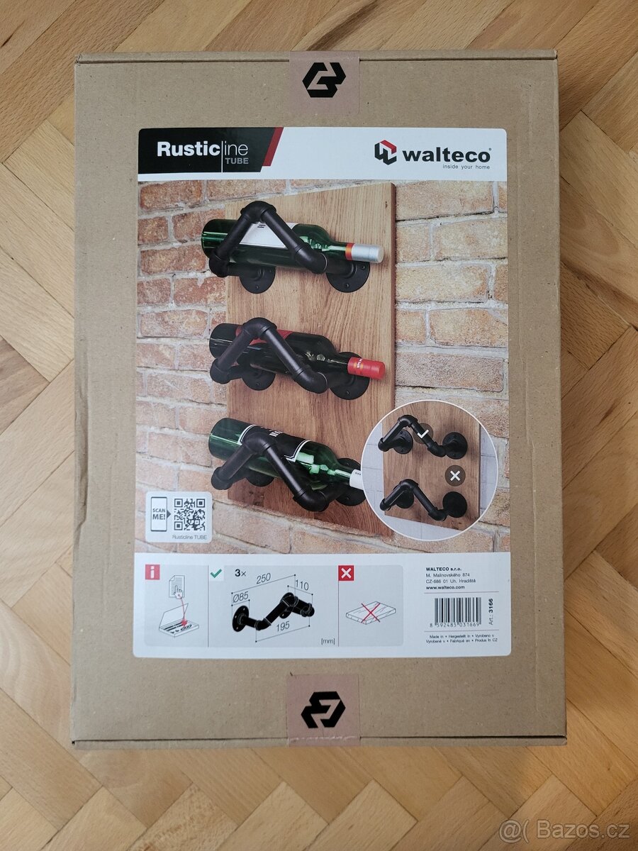 Nástěnný držák na láhve Rusticline