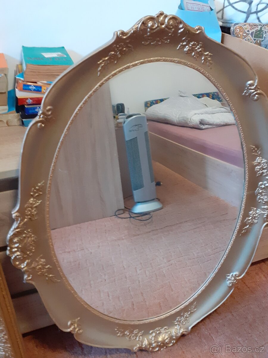 Prodám oválné zámecké zrcadlo