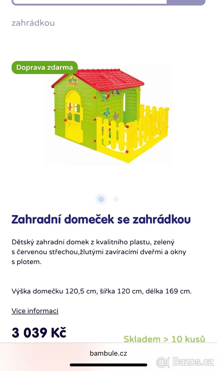 Zahradni domeček