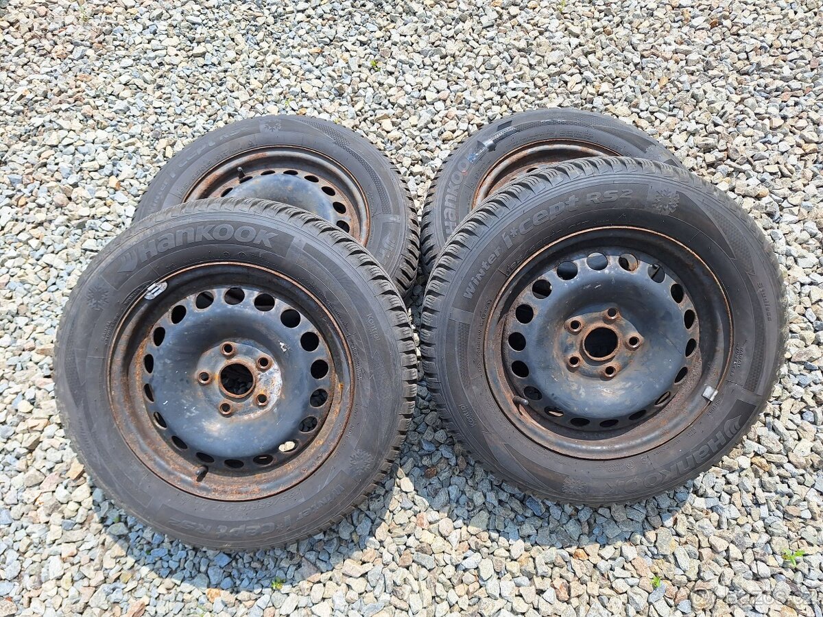 Volkswagen kompletní plechová kola včetně pneu
