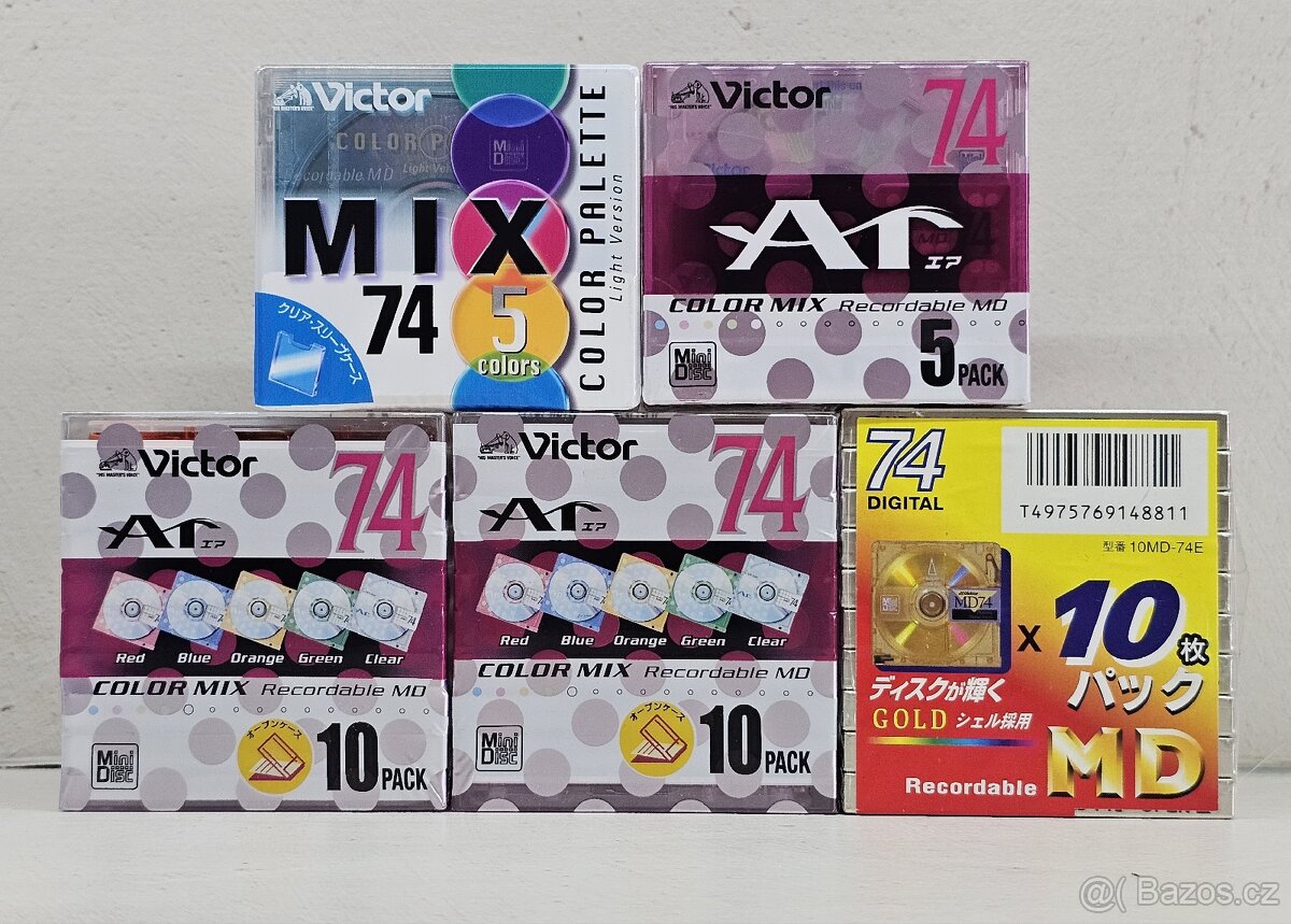 Minidisc Minidisk media MD jvc Victor nové