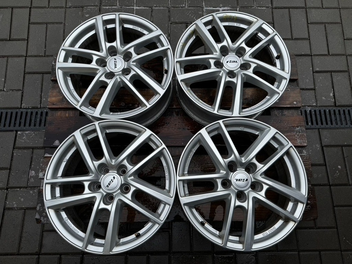 Alu kola, disky r17 5x108 Rial Astorga Polar Silb.