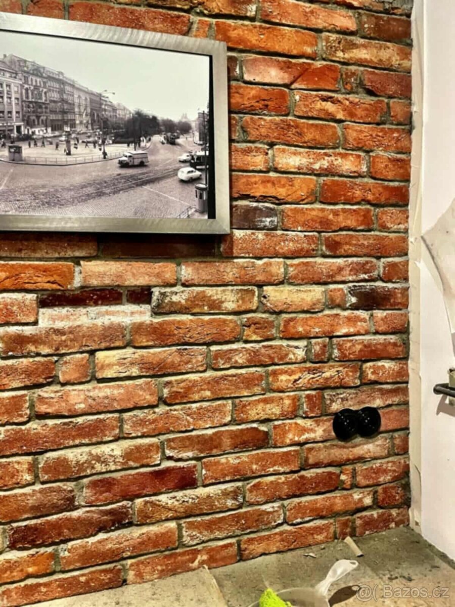 Cihlové obkladové pásky z historických cihly -lícové