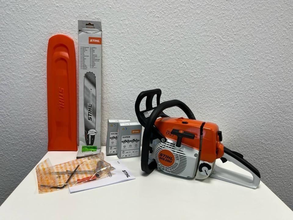 Nová motorová pila Stihl MS260 – 2x řetěz + lišta
