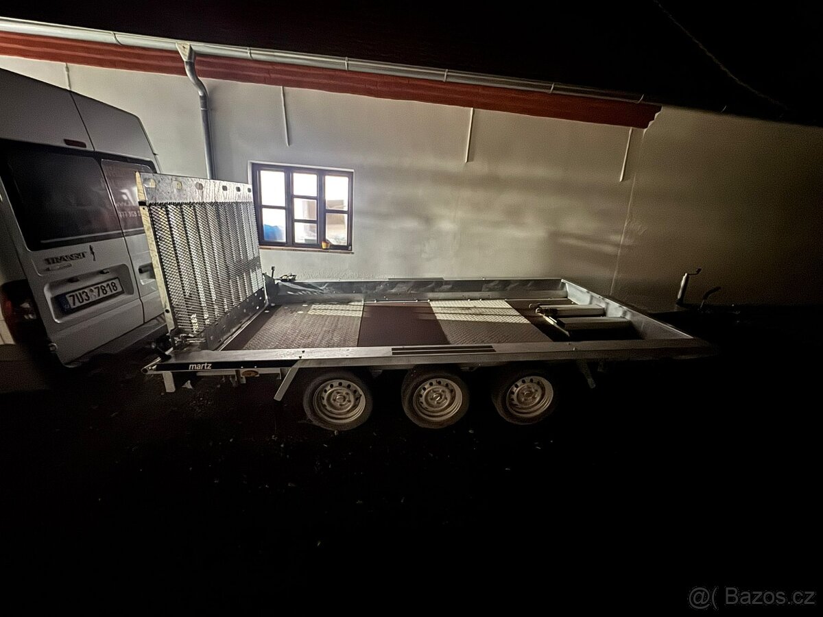 Přívěsný vozík Martz BAU 350/3 3500kg NA PŘEPRAVU BAGRŮ