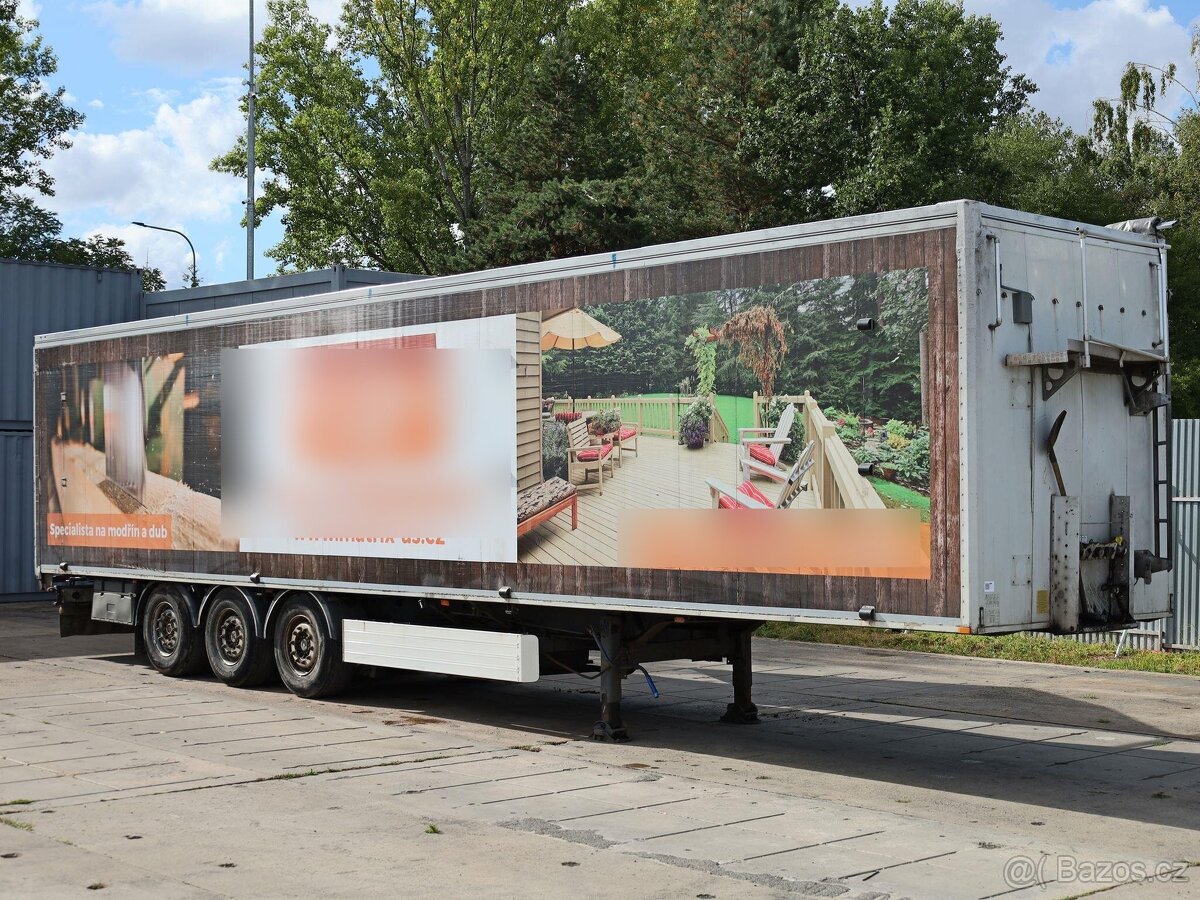 Schmitz SW 24,  92 CBM, BOČNÍ VRATA, ZVEDACÍ NÁPRAVA, NÁPRAV