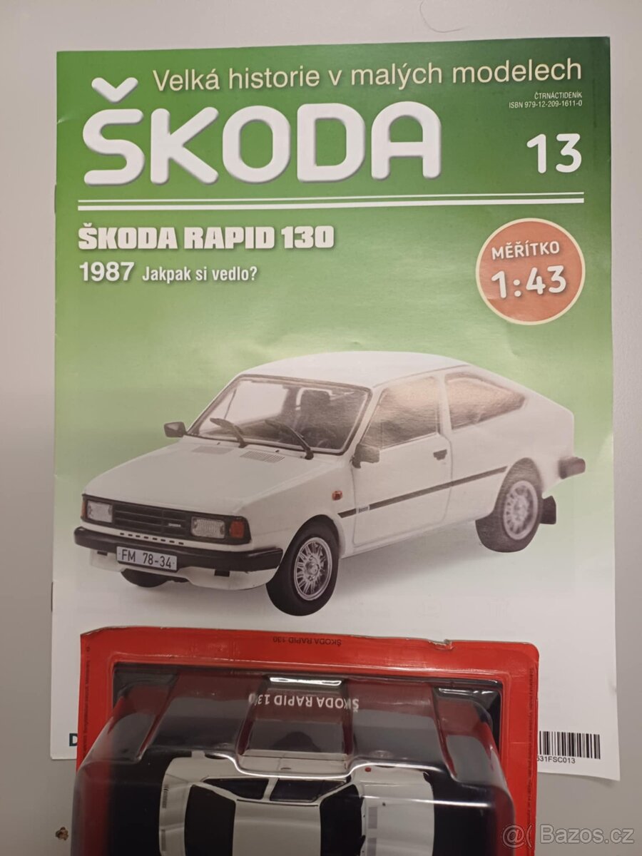 Škoda Rapid 130 1987 + časopis