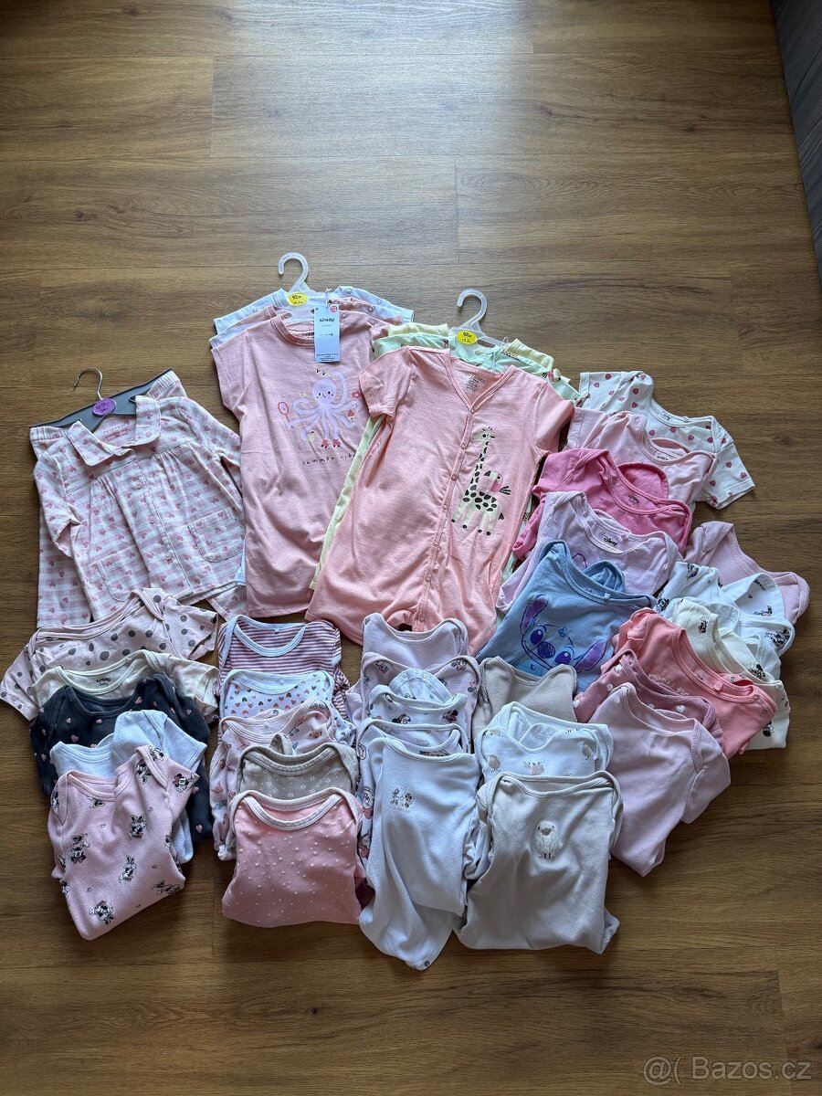 Dětský set oblečení,Primark,Sinsai,38ks,1-2roky,Praha