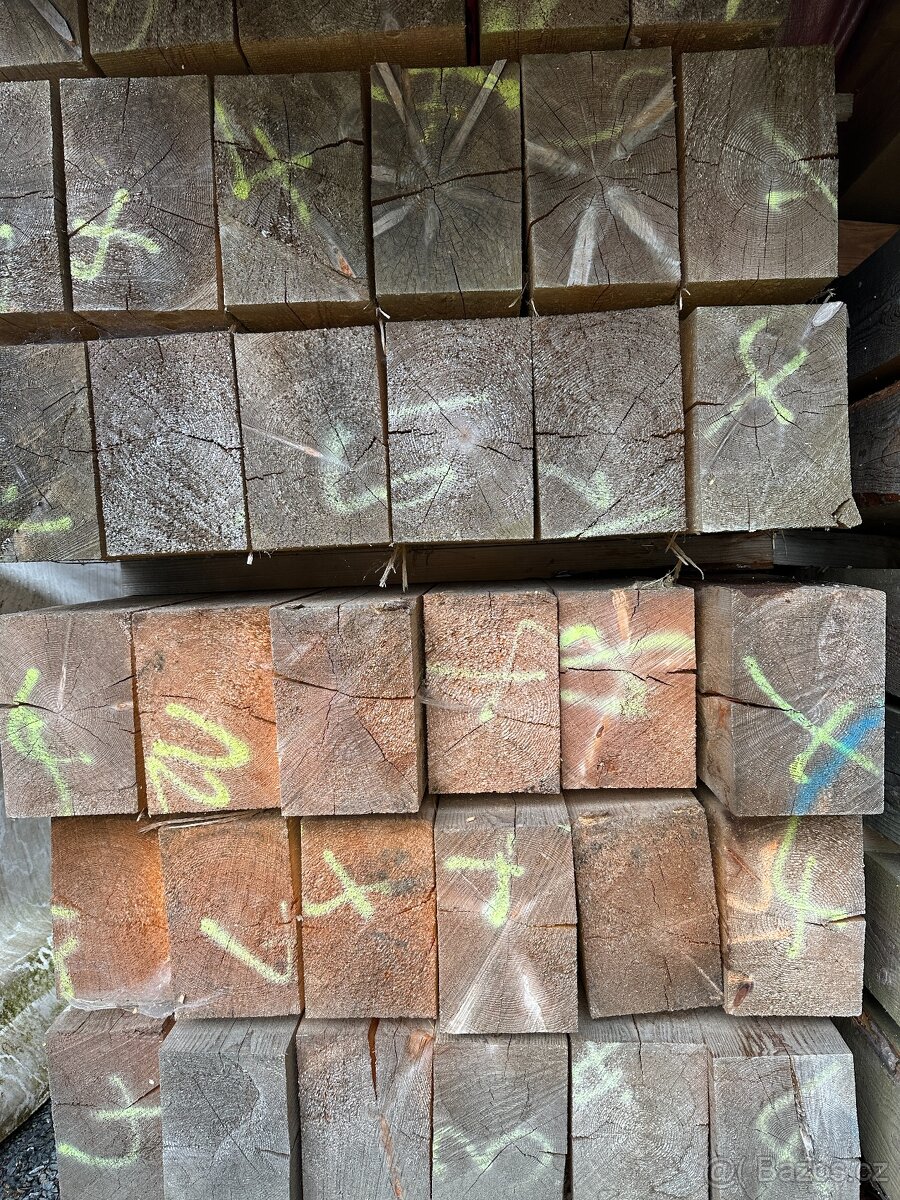 Smrkové trámy 5m, profil 16x24cm, 67 ks