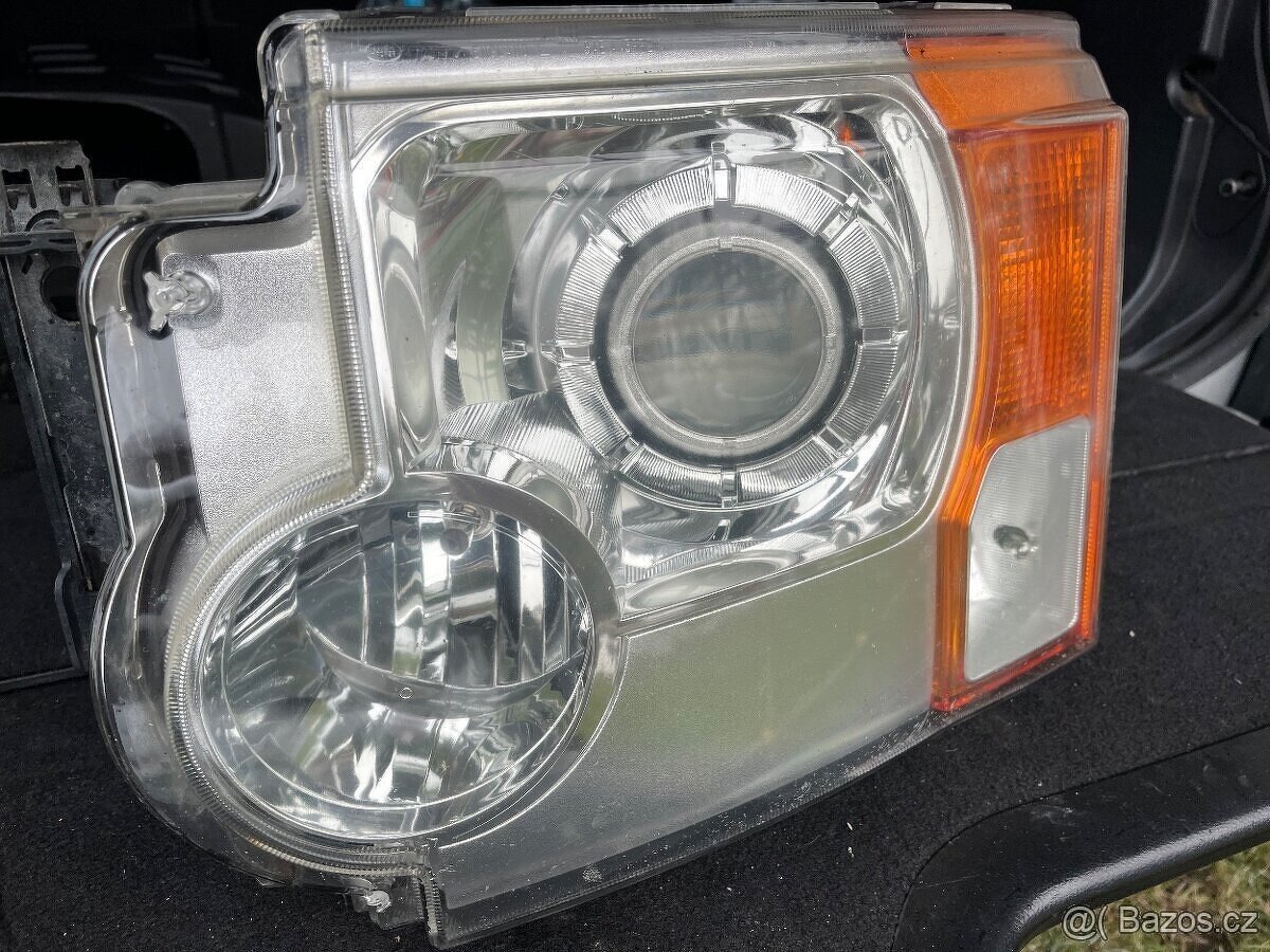 levé přední světlo bixenon Land Rover Discovery 3