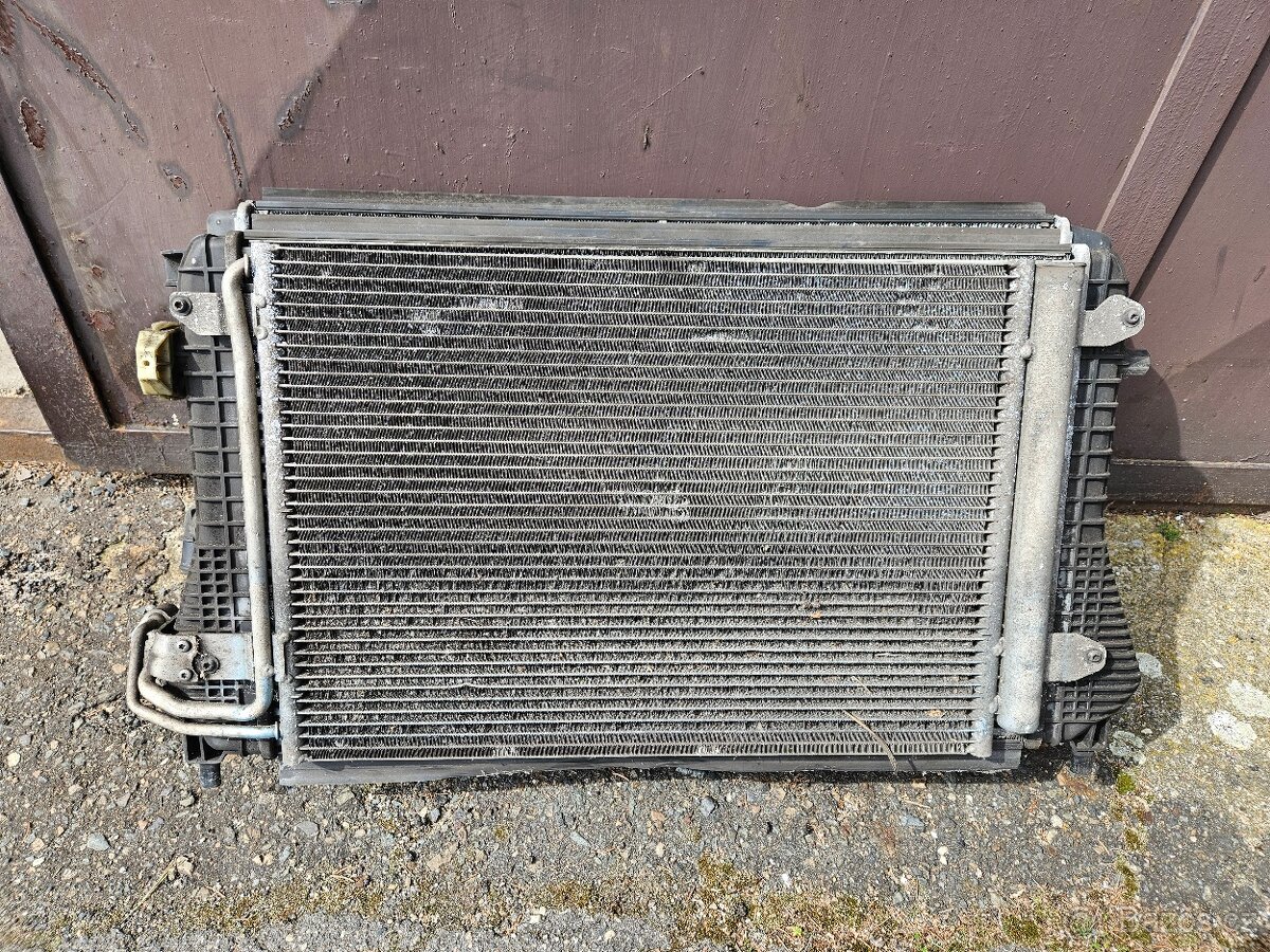 Kompletní chladiče + sahara ventilátor VW/ŠKODA