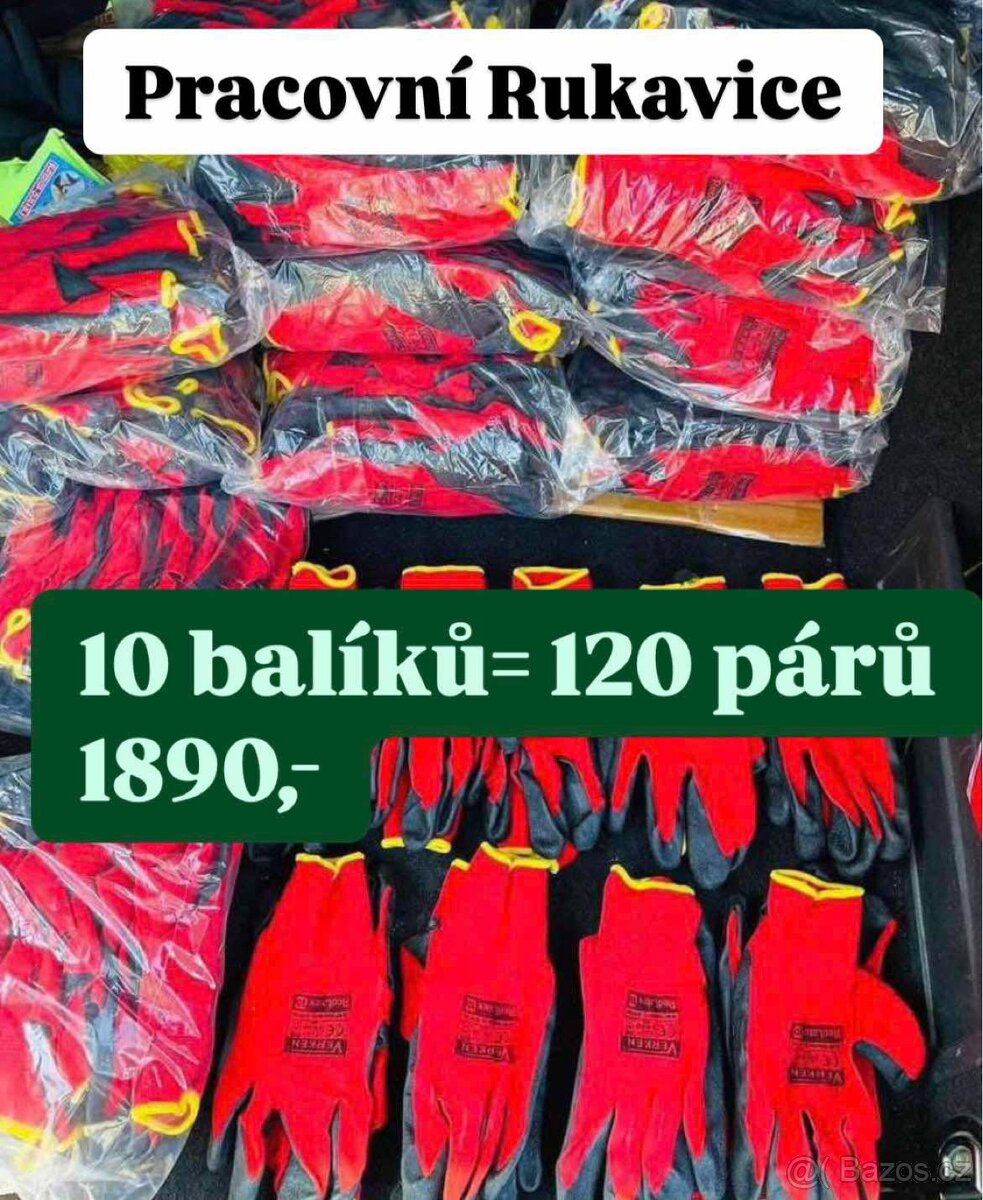 Pracovní Rukavice 120 párů