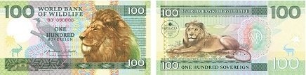 Lev ze série World Bank of Wildlife