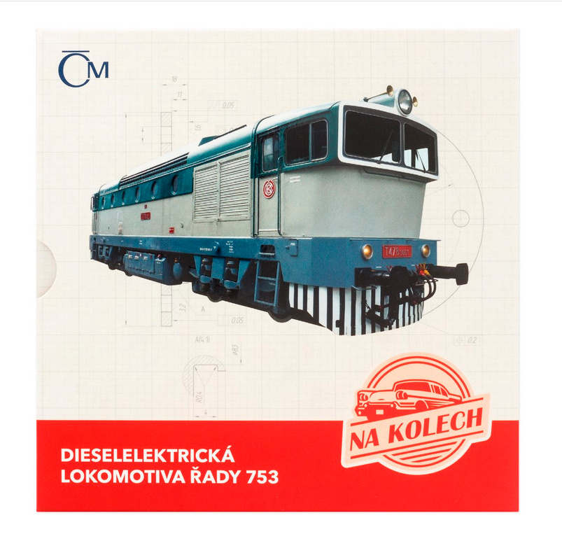 Stříbrná mince Na kolech - Dieselelektrická lokomotiva 753