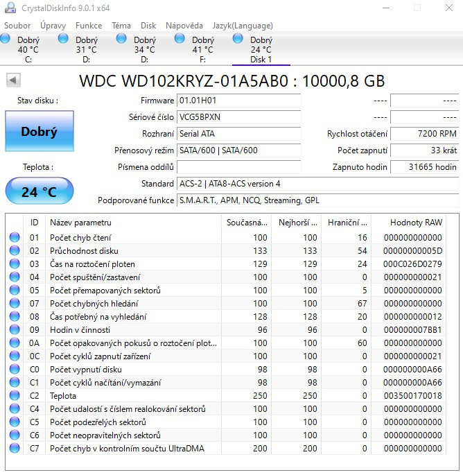 2x 10TB HDD WD GOLD