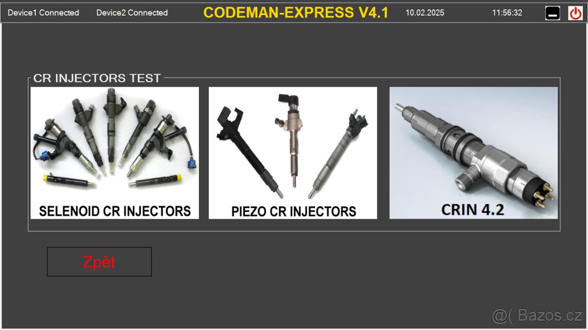 diesel testovací stanice Codeman EXPRESS