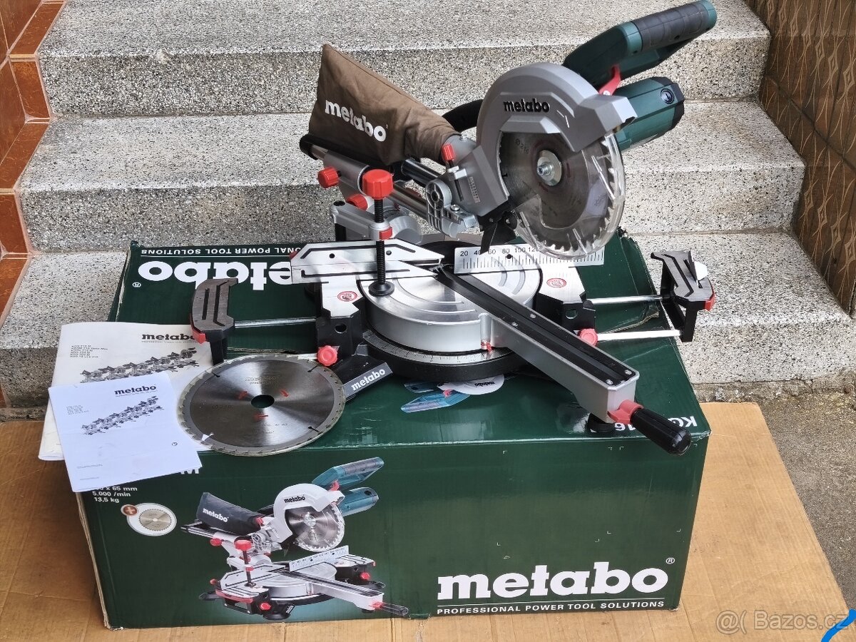Prodám pokosovou pilu s posuvem Metabo KGS 216 M + kotouč...