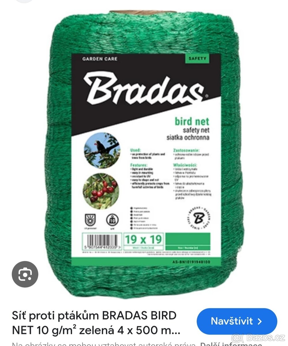 Síť proti ptactvu