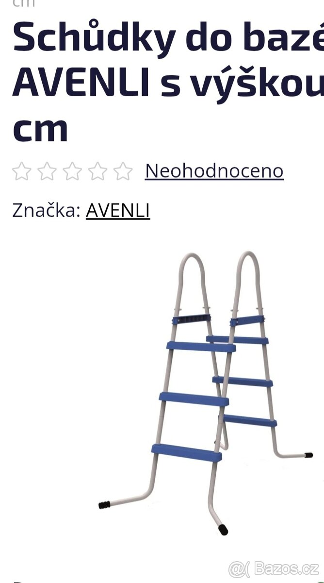 Schůdky k bazénu