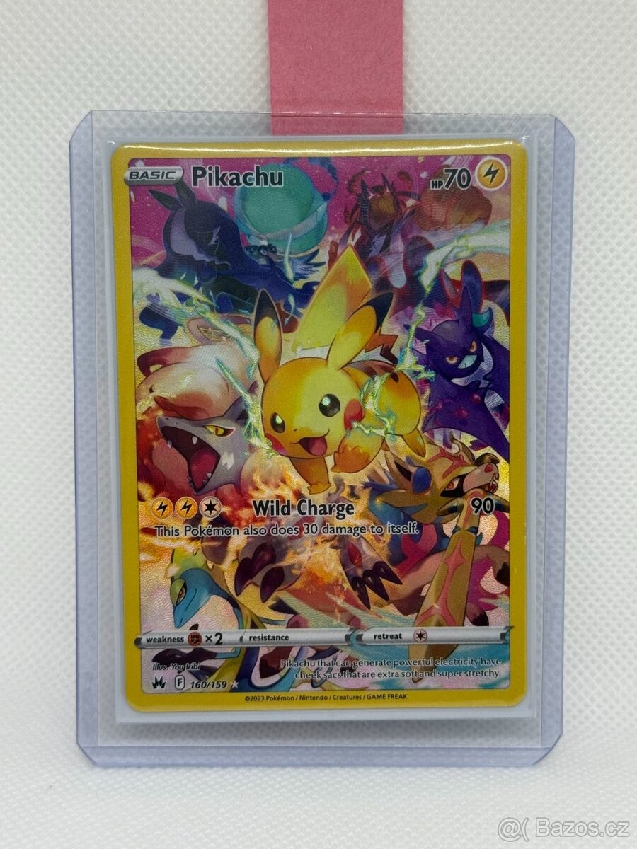 Pokémon karta Pikachu 160/159 – Crown Zenith – EX - ORIGINÁL