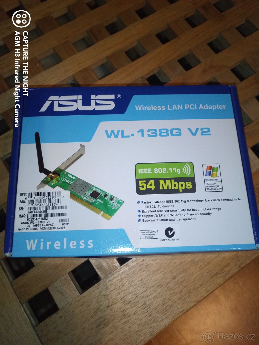 WiFi PCI karta