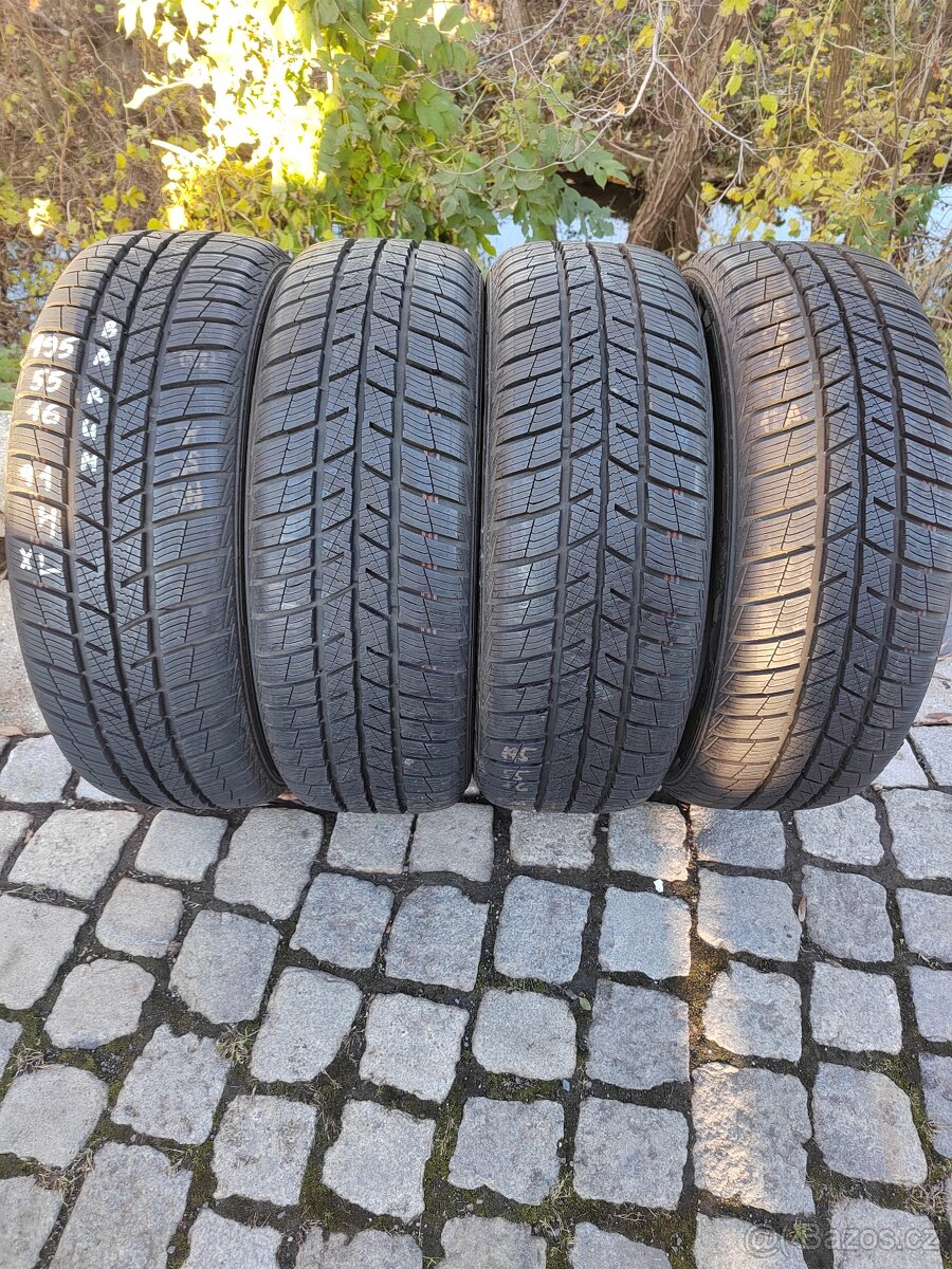 Prodám téměř nové zimní pneu 195/55/16 H Xl